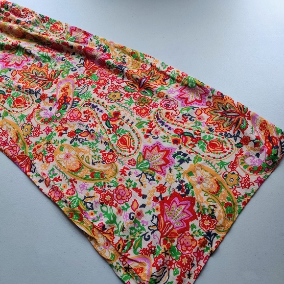 CYNTHIA ROWLEY Floral Pants S Wide Leg Pull-On Boho Paisley Festival NWT - Picture 5 of 9